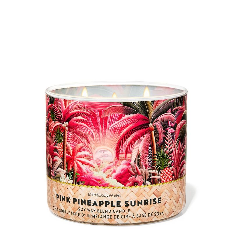 Vela-3-Mechas-Pink-Pineapple-Sunrise